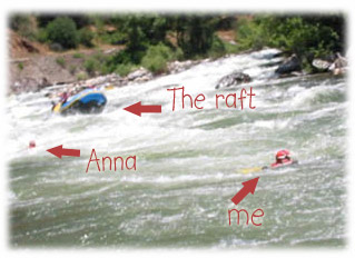 Anna and I swimming